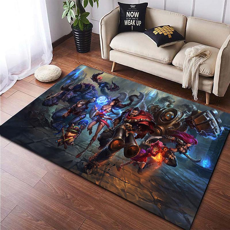 LOL KDA HD Printed Area Large Rug ,Carpet for Living Room Bedroom Sofa Decoration, Non-slip Floor Mats Dropshipping Alfombras