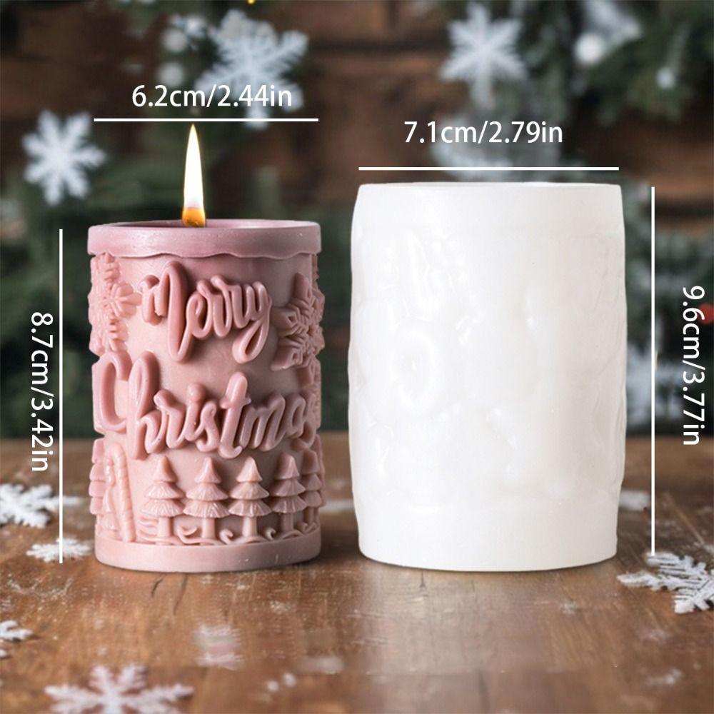 Christmas Tree Christmas Candle Mold Silicone Candle Making Tools Soap Making Mold Handmade