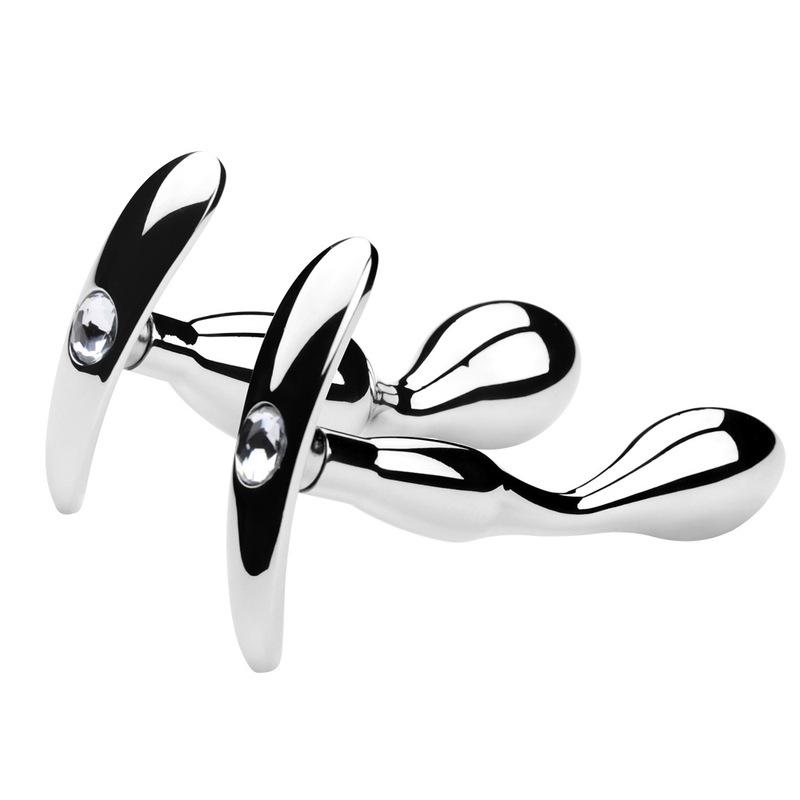Polished Stainless Steel Plug G-Spot Massage Metal Balls Sensual Toy for Men Women