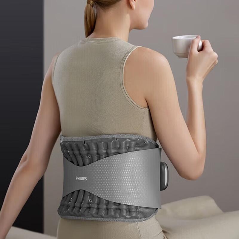 Philips PPM3206B Lumbar Massager with Air Column Support and Heat