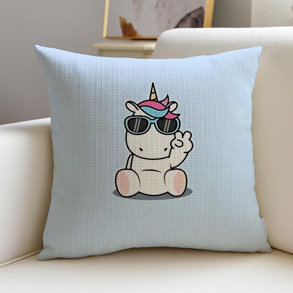 MMagical UnicornS Cushion Cover Pcs Soft Decorative Square Cushion Covers x x Pillowcases for Sofa Couch Home Bedroom