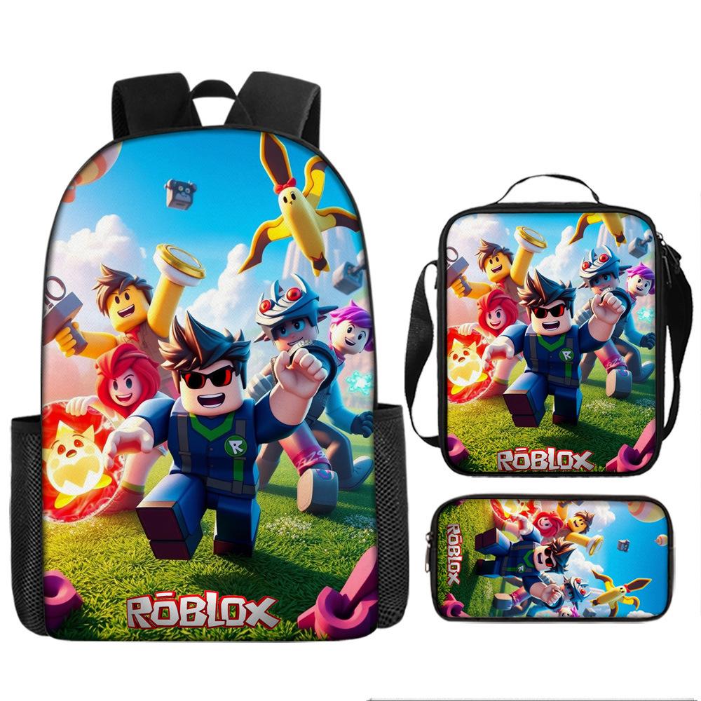 Robles Backpack Three-Piece Children'S Cartoon Backpack Large Capacity School Bag