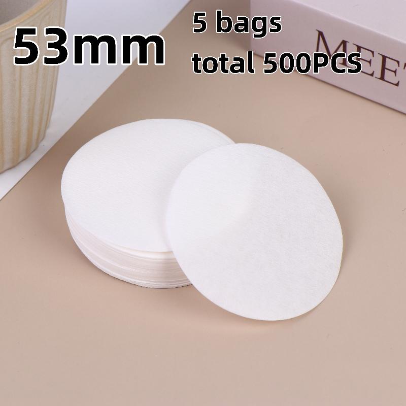 100/500Pcs 51/53/54/58Mm Unbleached Espresso Filter Coffee Paper Filter Puck Screen Portafilter Paper For Breville Barista
