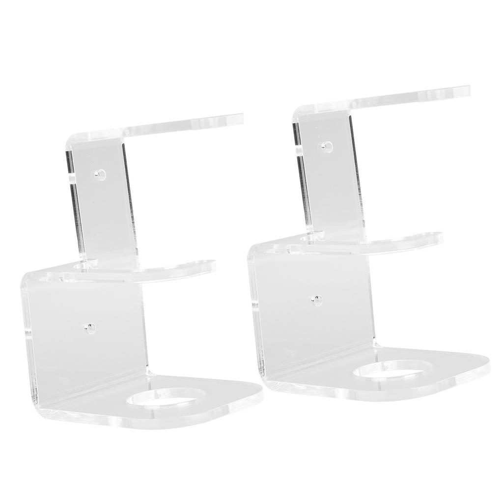 2PCS Lightsaber Wall Mount Stand Acrylic Vertical Displaying Light Saber Holder Rack for Home Halloween Decoration