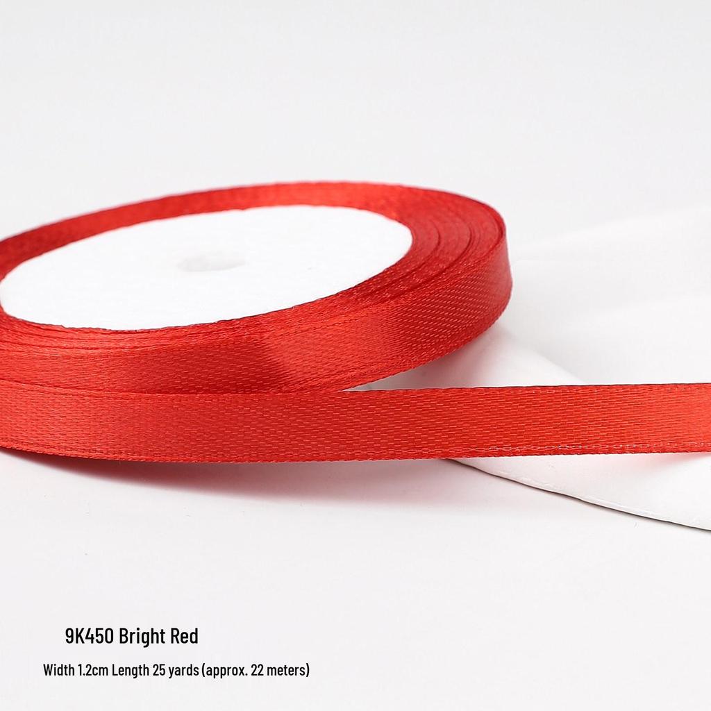 Festive Red Satin Ribbon for New Year, Weddings, Candy Ties, Balloons & Lanterns