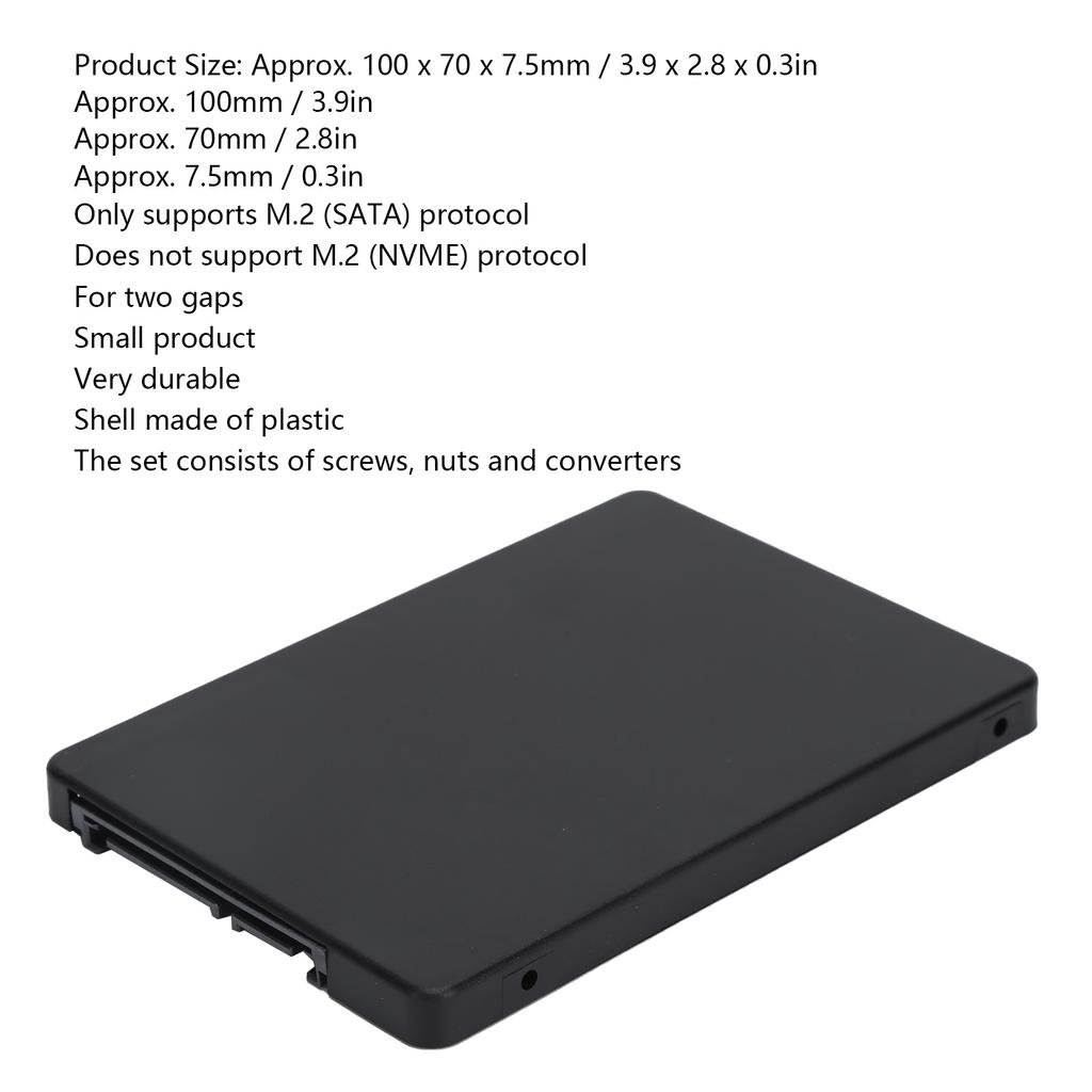   Enclosure SSD to 3.0 NGFF Support M.2 Hard Drive Portable Converter with Case