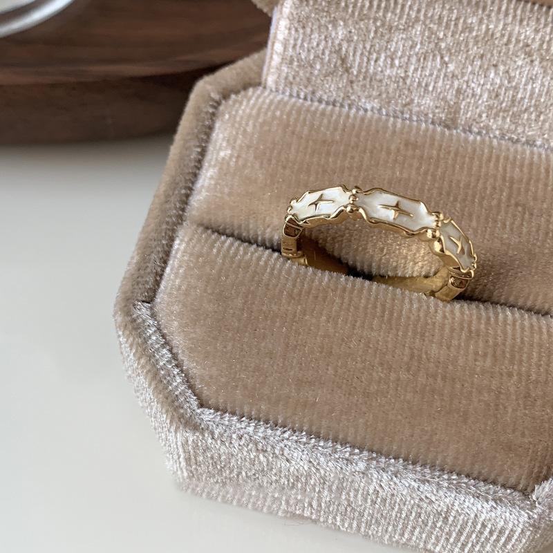 Chic Open Fashionable Adjustable Womens Ring Unique Geometric Shape In Copper