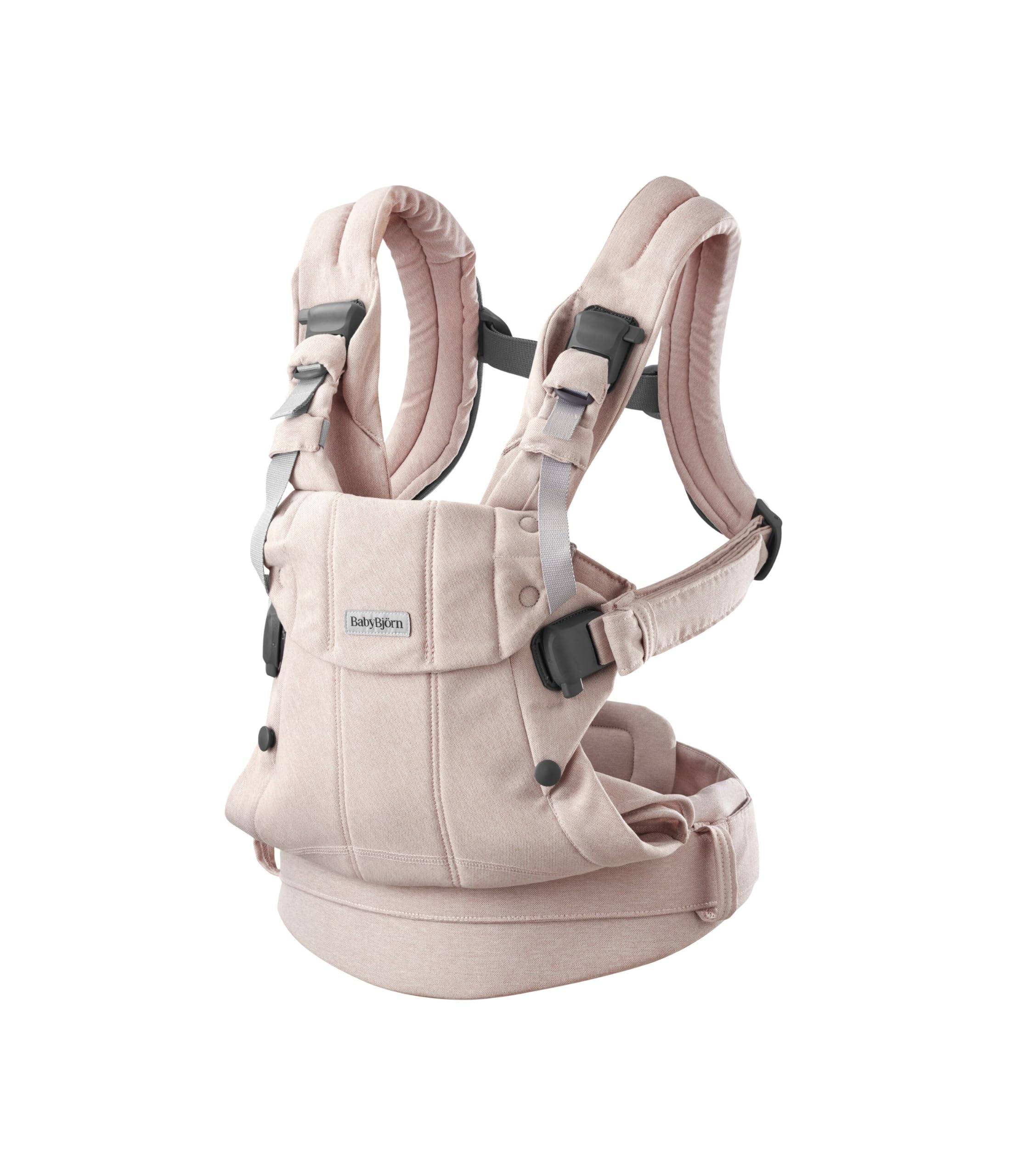 

BABYBJORN Baby Carrier for 0 to 36 Baby Carrier Woven Light Pink months, HARMONY, Melange,