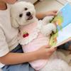 Breathable Puppy T-Shirt Ruffled Collar Dog Short Sleeve Sweet Style Dog Lace Vest  Four Seasons