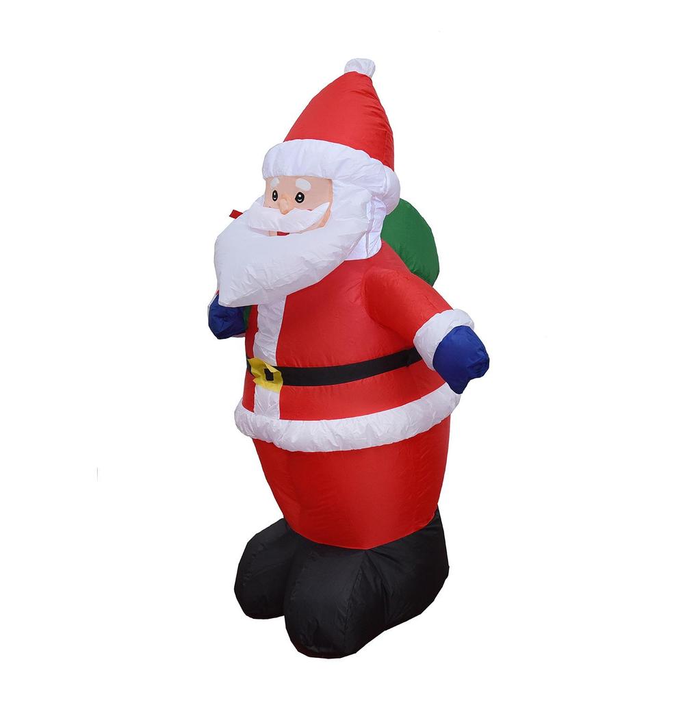1,2m Nafukovací Santa Claus s batohem a světly - Exkluzivní vánoční dekorace