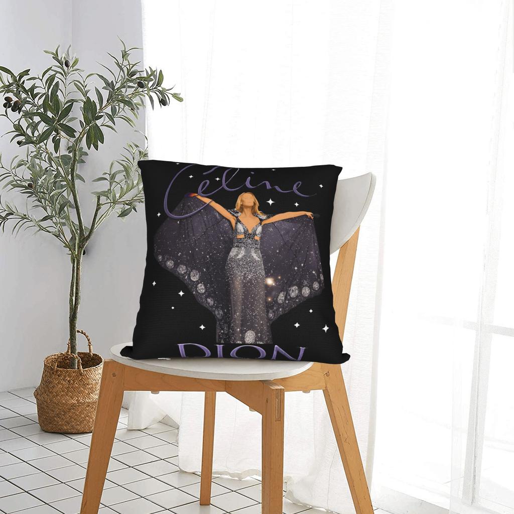 Poszewka na poduszkę Celine Dion Celestial Grace Miękka poszewka na poduszkę na krzesło sofę wystrój domu Poszewki na poduszki Kawaii