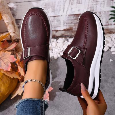 Plus-size Spring/autumn New Women's Shoes, European and American Thick-soled Loafers, Wedge Heel Casual Single Shoes