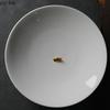 Ceramic Dinner Plate High Feet Refreshment Tray Dim Sum Plates Fruit Plate Salad Bowl Serving Plates Sushi Dish Snack Tray