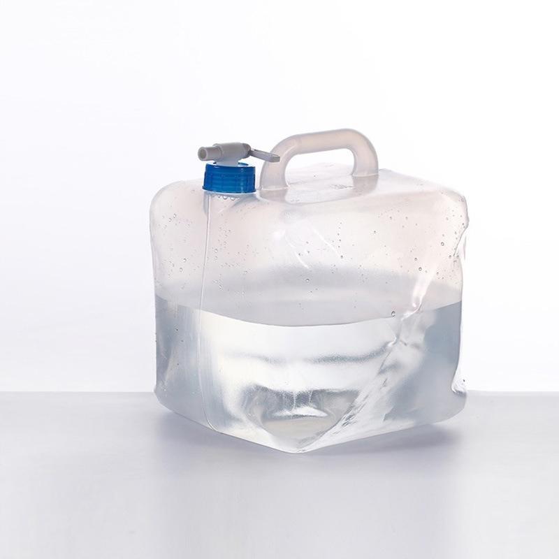 1Pc Thickened Food Grade Outdoor Grade Folding Special Water Storage Bag Portable Car Large-capacity Transparent Plastic Water Storage Bag