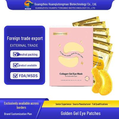 Golden Eye Mask Patches with Hyaluronic Acid - Moisturizing & Soothing To Smooth Fine Lines and Eye Corners - In Stock