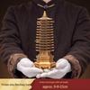 Golden Thirteen-Layer Wenchang Pagoda Figurine