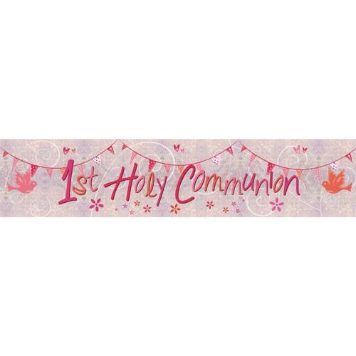 Amscan First Holy Communion Foil Banner