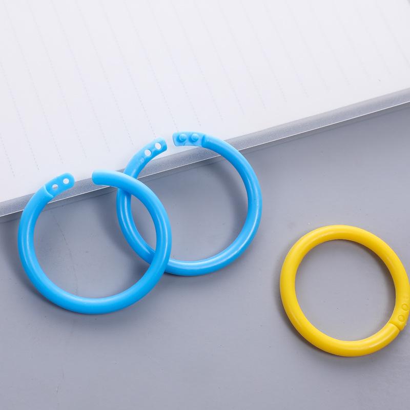 Durable Double-Ring Plastic Binder Rings, 50 Pack for Planner