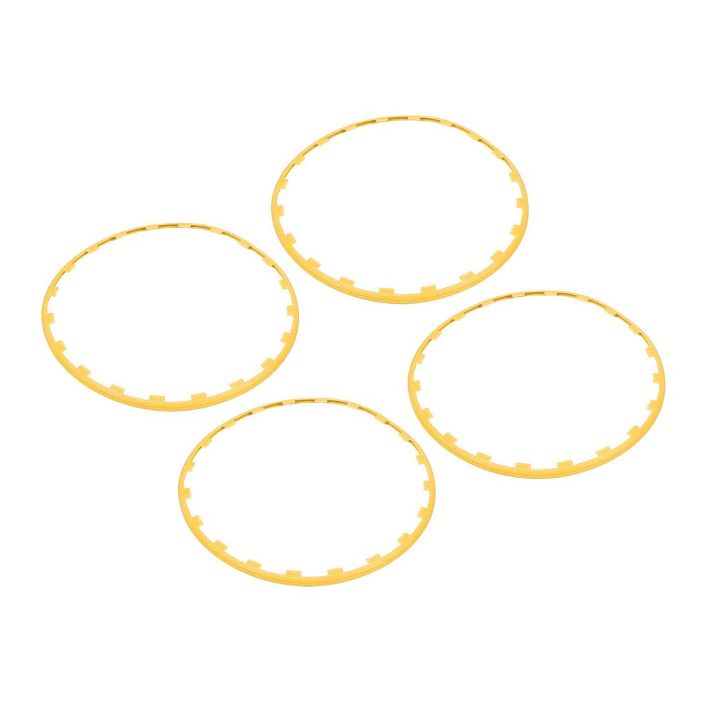 4PCS 20in Wheel Rim Protection Ring Wheel Edges Trim Tire Decoration Accessories Replacement For Tesla Model Y Yellow