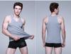 Men's Lightweight Breathable Cotton Y-Back Tank Top for Fitness and Sports