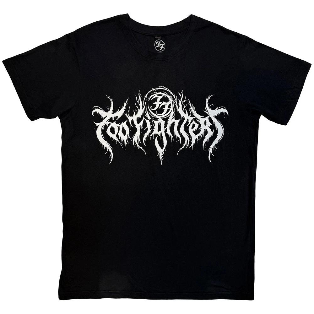 Foo Fighters Metal Band Logo Premium Carbon Finish 100% Cotton T-shirt Mens Womens Tees Top XL