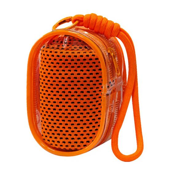 Portable Cooling Towel Gym Workout Cooling Towel with Clear Storage Bag оранжевый