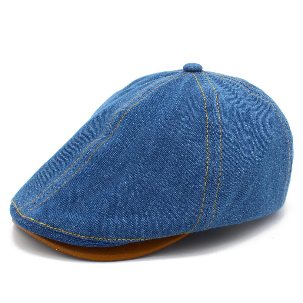 Spring and Autumn New Personalized Cowboy Hat Men's and Women's Retro Trend Beret Fashion Street Shooting Forward Hat Versatile Cap