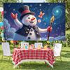Winter Wonderland Backdrop Festive Lights Frosty Scene Banner Festive Background Top Hat Design Winter Display For Winter Xmas