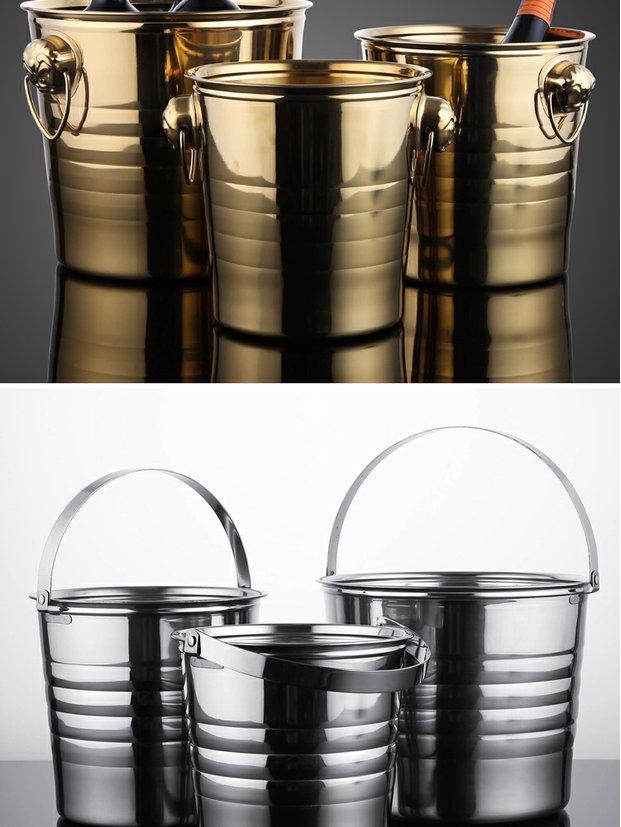 Stainless Steel Ice Bucket for Bar - Champagne & Beer Cooler