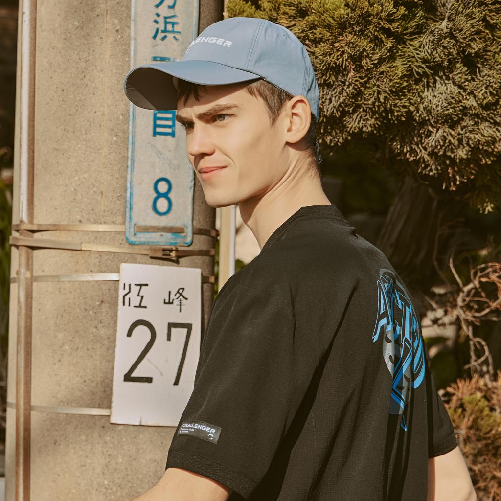 CHALLENGER Ripstop Triangle Ring Ella Band Unisex Baseball Cap Dark Blue