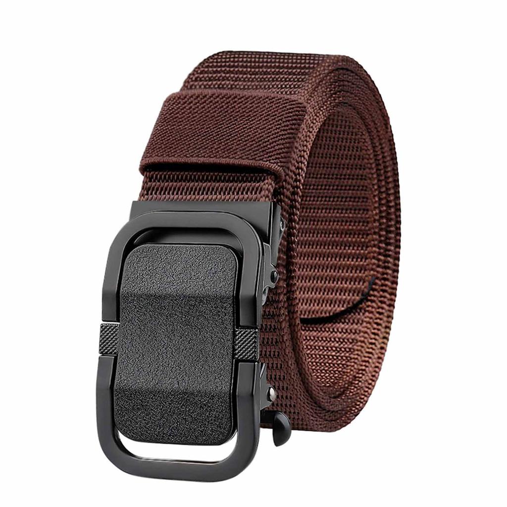 Automatische Schnalle Herren Gürtel – Zahnloser Verdickter Nylongürtel, Outdoor Modisch und Business Casual Hüftgürtel für den täglichen Gebrauch