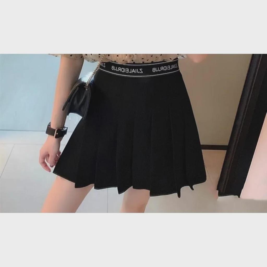 Japanese Style Pleated High-Waist Mini Skirt - Versatile Spring/Autumn Women's Fashion
