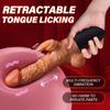 Nouveau gode lapin vibrateur rétractable baguette électrique masturbateur féminin vibrateur AV érotique mâle gode réaliste jouets sexuels pour adultes fournitures