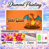 Personalized Charizard Diamond Art Custom Name 5D Diamond Painting Full Drill DIY Craft