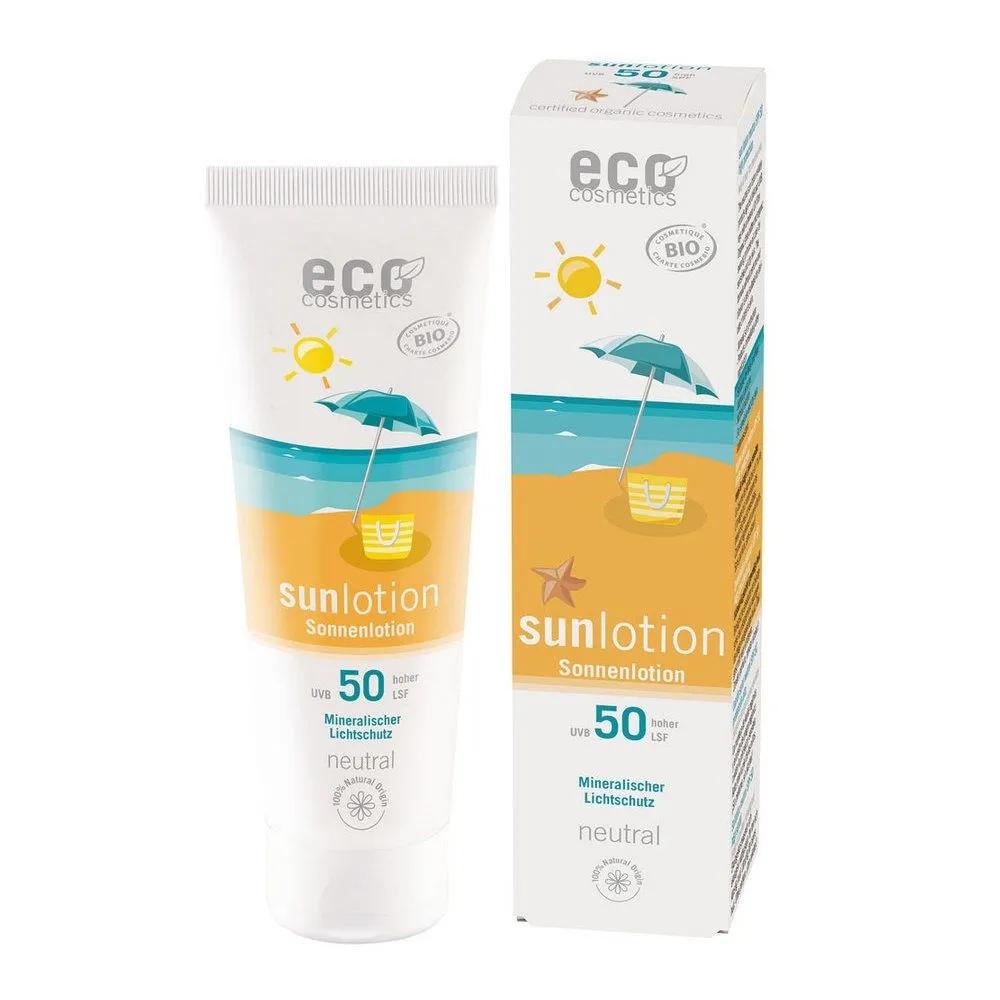 Eco Cosmetics Sun Lotion Neutral Unscented SPF50+ 125ml