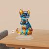 Animal Statue Tabletop Ornament with Display Base Shatterproof Acrylic Animal Figurine for Home Office Desk Decoration