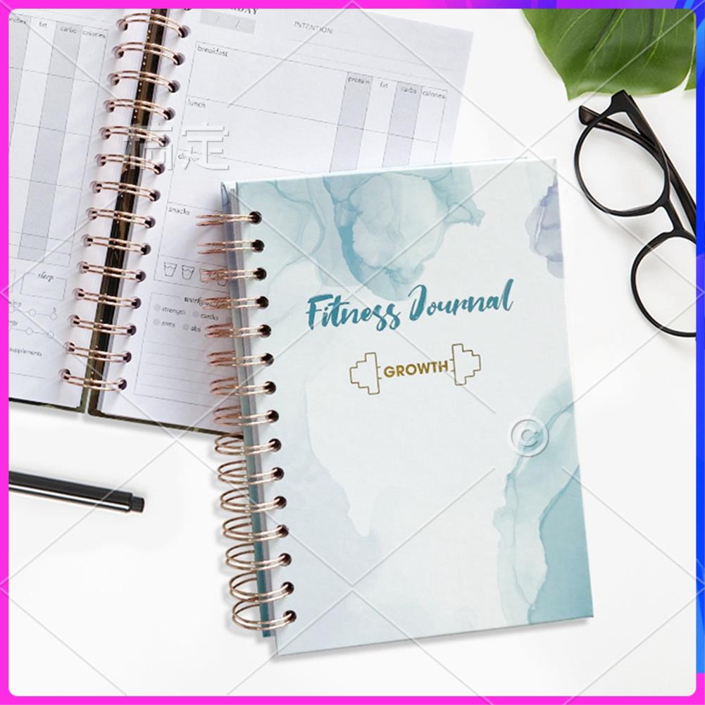 DL-Workout Fitnessjournal Planer, Täglicher Wöchentlicher Nicht-Datierter Planer, Notizbuch Für Fitness Und/Ernährungsjournal/Planer