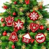 10 PCS Snowman Diamond Painting Pendant DIY Craft Bag Charm Creative Hanging Ornament  Xmas Gift