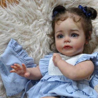 Poupée Princesse Reborn en Silicone de 22 Pouces, Jouet pour Fille pour Déguisement et Jeu