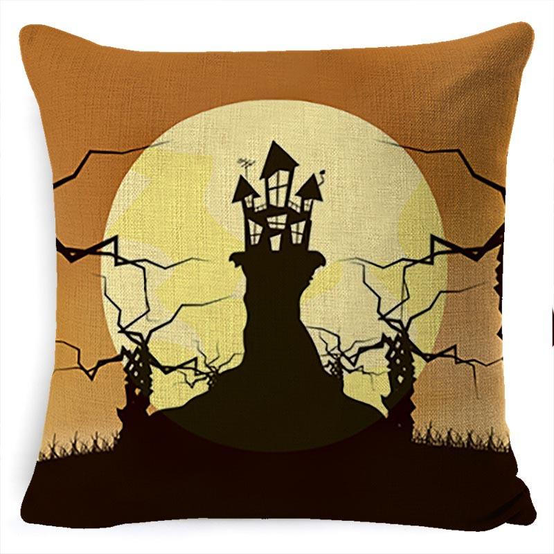 Pillow Case Holiday Party Halloween Horror Bat Office Pillow Case Car Waist Support Cushion Lumbar Pillow