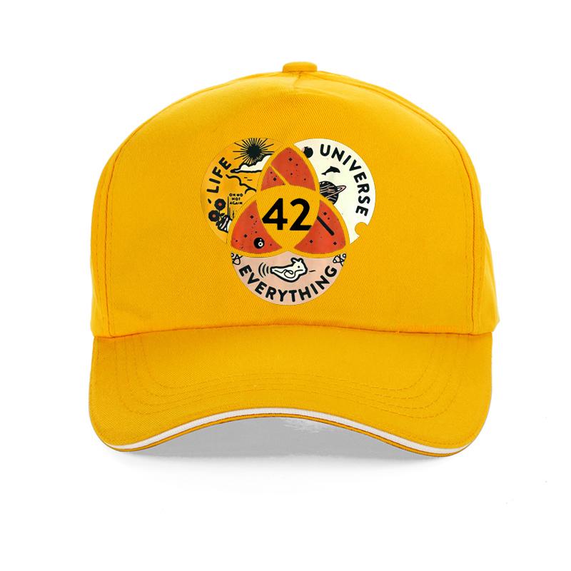 Unisex 42 The Answer To Life The Universe And Everything Douglas Adams Men Baseball Cap Summer Women Sunhat