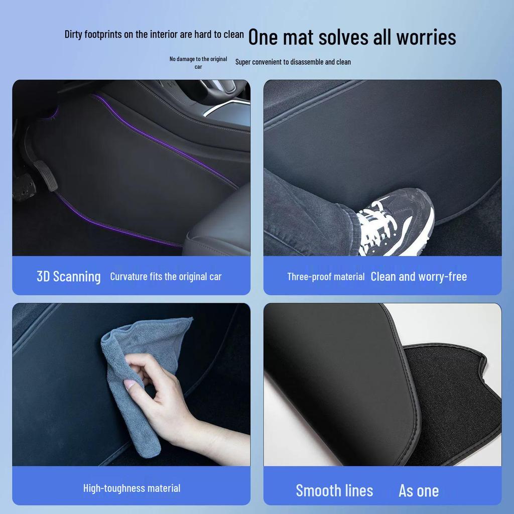 Tesla Model Y/3 Center Console Side Protective Car Floor Mats