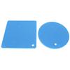 5 PCS 2 Round 3 Square Silicone Honeycomb Mat Multipurpose Hot Pads for Hot Dishes Tables Blue
