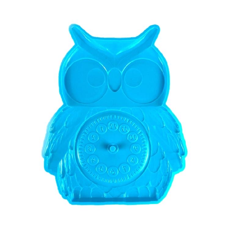 

3D Owl Clock Silicone Mold Epoxy Resin Molds DIY Jewelry Making Crafts Decor синий