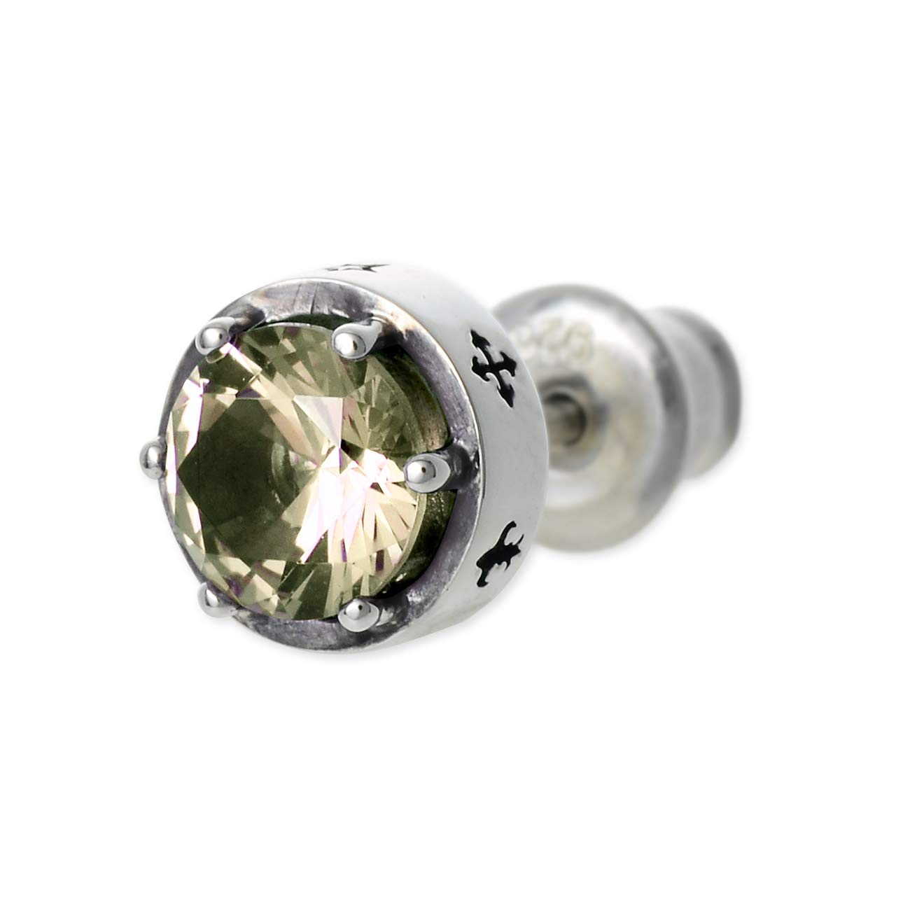 

Collection Silver Earrings Color Changing Cubic Khaki Pink Boyfriend Gift Birthday Anniversary [M s Collection] M s Men s