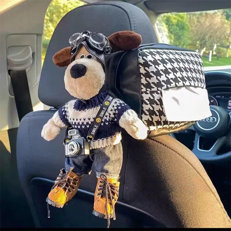 Biltilbehør Søt Tegneserie Dukke Bil Kleenexboks Bilinteriør Gave