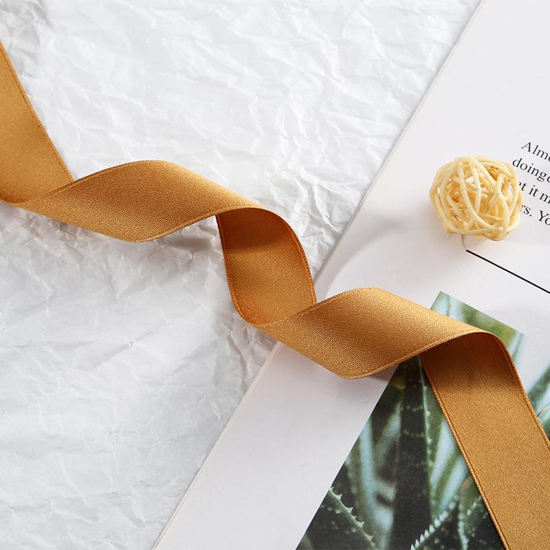 Double-Sided Matte Webbing Thickened Polyester-Cotton Jewelry Trophy Decorative Accessories Bow Colored Ribbon