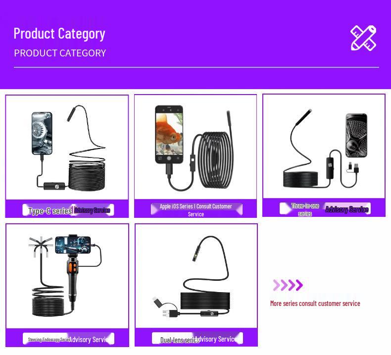 3-in-1 HD Mobile Endoscope: Photo & Video Capture for Appliance Repair & Pipe Inspection