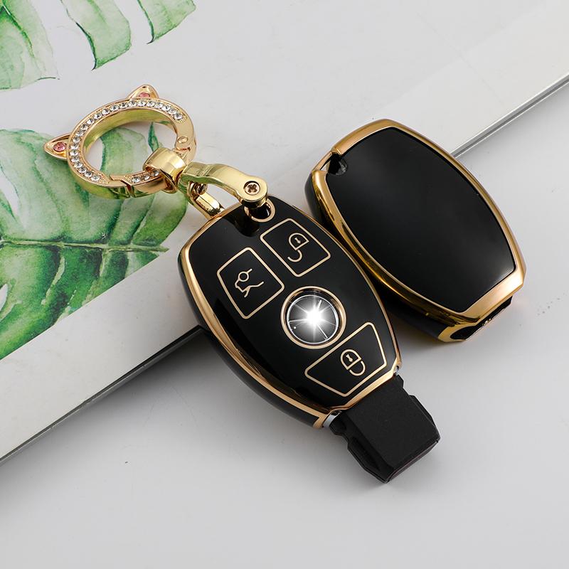 TPU Car Remote Key Cover Case Shell Fob for Mercedes Benz BGA AMG W203 W210 W211 W124 W202 W204 W205 W212 W176 Car Accessories