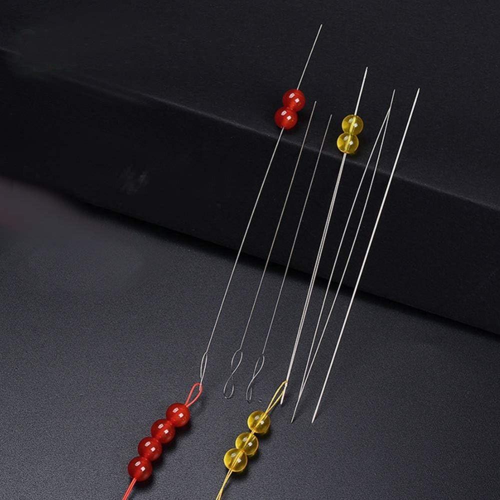 Stainless Steel Beading Needles Long Straight Seed Beads Needles Bew Necklace Bracelet Tools